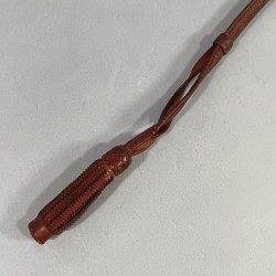 DRAGONNE EN CUIR MARRON POUR SABRE FRANCAIS OFFICIER MODELE 1822 1845 1882 OFFICIER CAVALERIE INFANTERIE LONGUEUR 50 cm